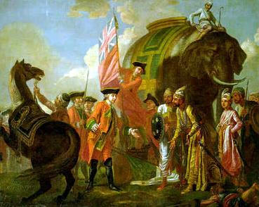 Francis Hayman (c. 1762), Lord Clive and Mir Jafar after the Battle of Plassey